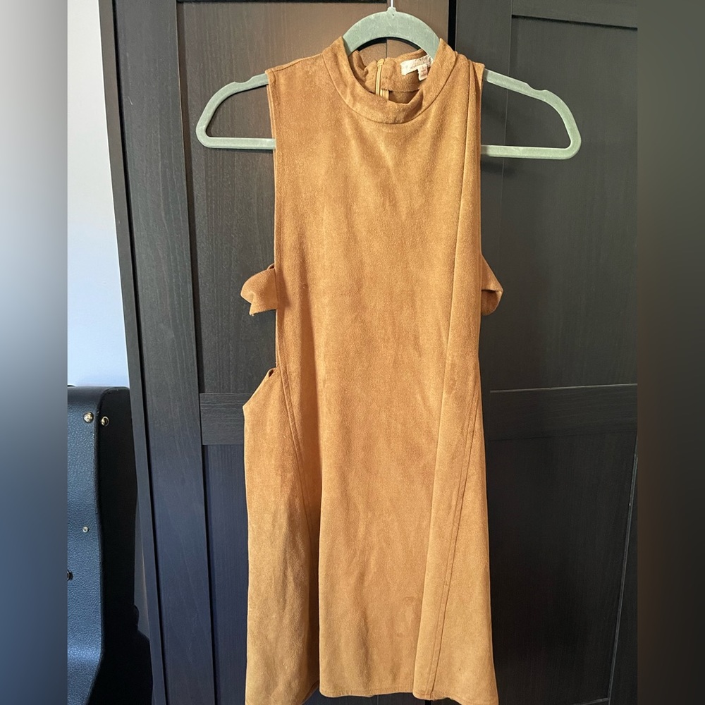 Velvet cutout dress